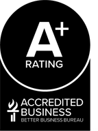 BBB Accredited Business, A+ Rating