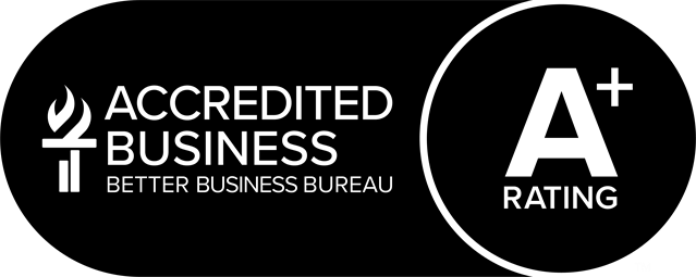 BBB Accredited Business, A+ Rating