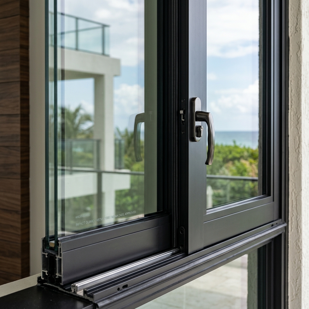 Sliding impact window